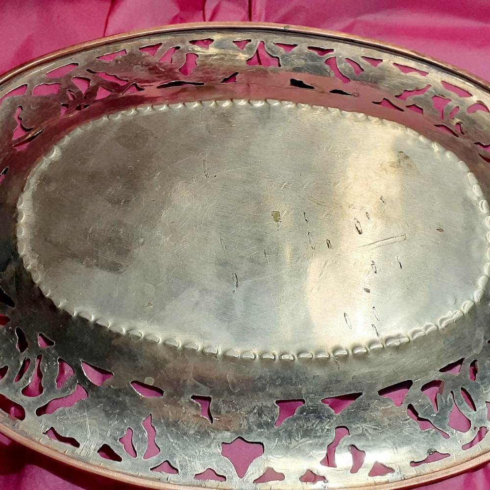 Caged cordial glasses and tray. Vintage - Picture 7 of 9